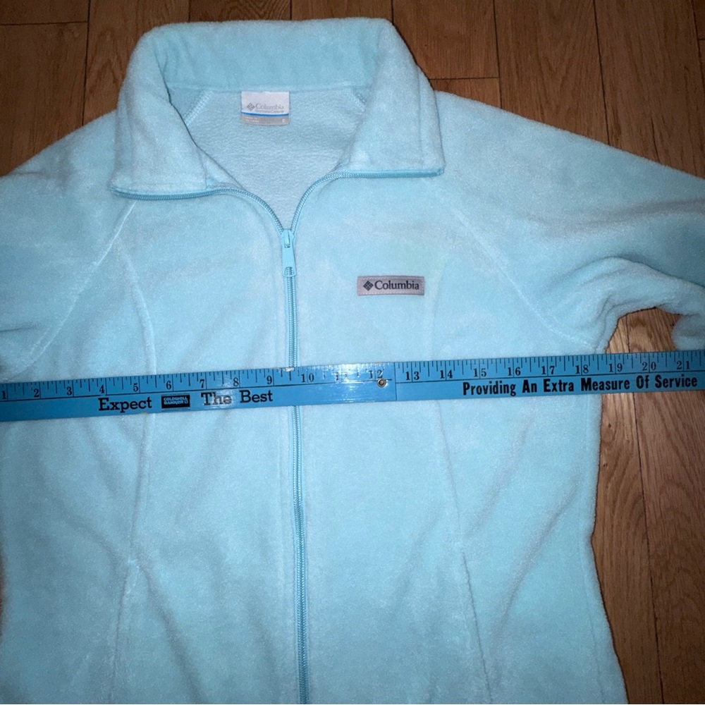 Columbia Women's Pale Blue Full-Zip Teddy Fleece Jacket - Picture 11 of 16